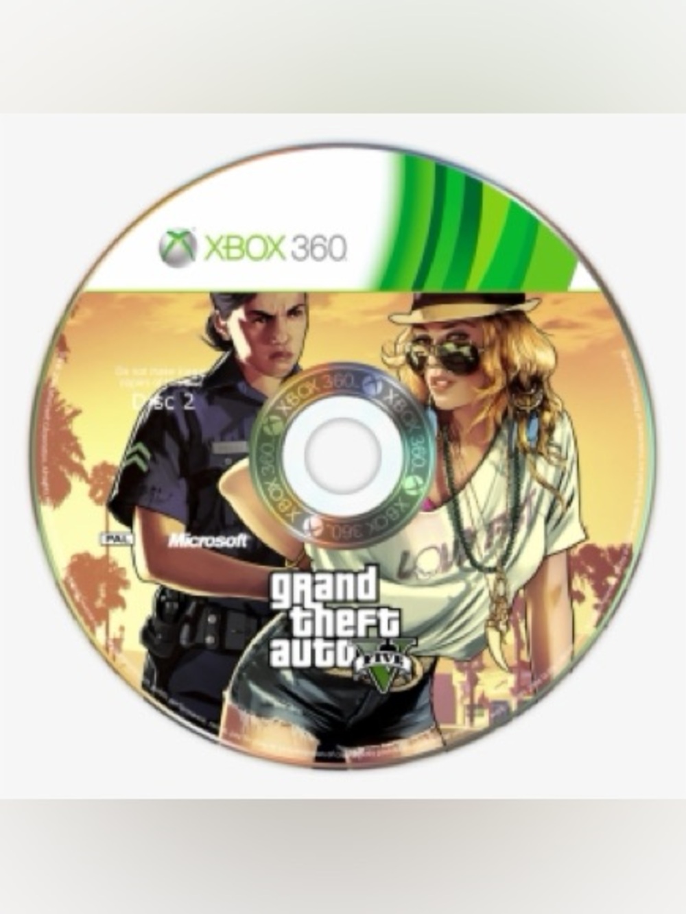 Microsoft Xbox 360 Grand Theft Auto 5 (GTA V) Game Disc 2